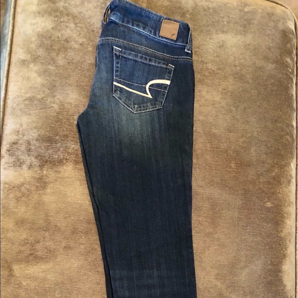 AE stretch jeans, size 4L